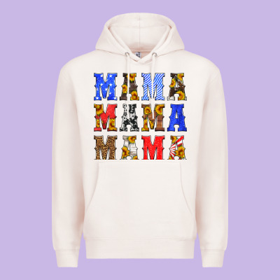 Mama American Flag 4th Of July Premium Hoodie Designed By Hra Design Shop