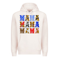Pale Pink mama american flag 4th of july Premium Hoodie - HRA Design Shop