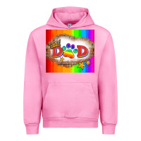 Fuchsia Pink lgbtq dad and paw Urban Hoodie - HRA Design Shop