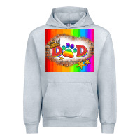 Heather Grey lgbtq dad and paw Urban Hoodie - HRA Design Shop