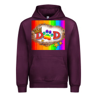 Mauve Wine lgbtq dad and paw Urban Hoodie - HRA Design Shop