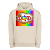 Pigment French Oak lgbtq dad and paw Urban Hoodie - HRA Design Shop