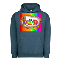 Pigment Midnight Navy lgbtq dad and paw Urban Hoodie - HRA Design Shop