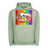 Pigment Oil Green lgbtq dad and paw Urban Hoodie - HRA Design Shop