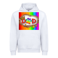 White lgbtq dad and paw Urban Hoodie - HRA Design Shop