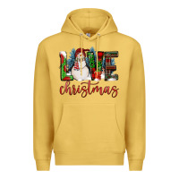 Antique Gold love christmas Premium Hoodie - FaDigitalArtStudio