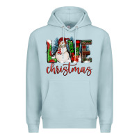 Blue Mist love christmas Premium Hoodie - FaDigitalArtStudio