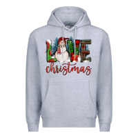Heather Grey love christmas Premium Hoodie - FaDigitalArtStudio