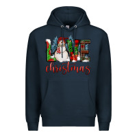 Navy love christmas Premium Hoodie - FaDigitalArtStudio