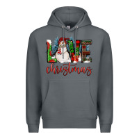 Rock love christmas Premium Hoodie - FaDigitalArtStudio