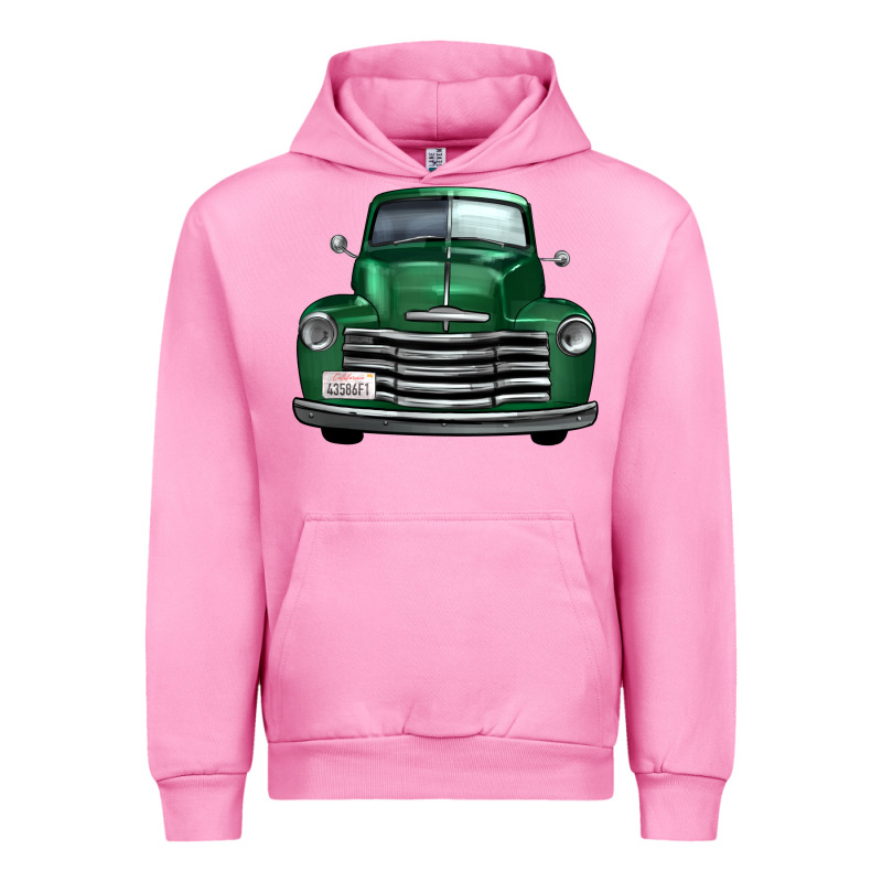Western Green Truck Front View Urban Hoodie by FaDigitalArtStudio | Teevron