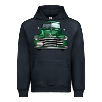 Navy western green truck front view Urban Hoodie - FaDigitalArtStudio