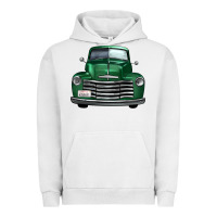Pigment Lunar Rock western green truck front view Urban Hoodie - FaDigitalArtStudio