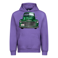 Tulip western green truck front view Urban Hoodie - FaDigitalArtStudio