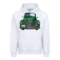 White western green truck front view Urban Hoodie - FaDigitalArtStudio