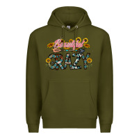 Army Green beautiful crazy Premium Hoodie - CowhideDigitalArt