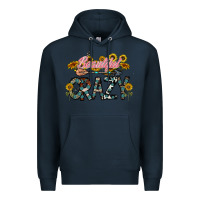 Navy beautiful crazy Premium Hoodie - CowhideDigitalArt