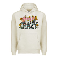 Oatmeal Heather beautiful crazy Premium Hoodie - CowhideDigitalArt