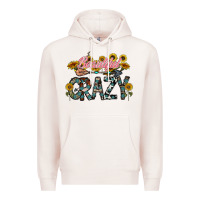 Pale Pink beautiful crazy Premium Hoodie - CowhideDigitalArt