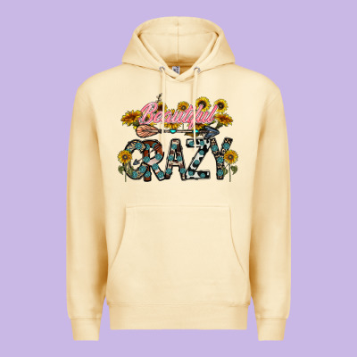 Beautiful Crazy Premium Hoodie Designed By Cowhidedigitalart