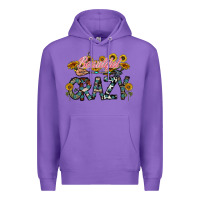 Purple beautiful crazy Premium Hoodie - CowhideDigitalArt
