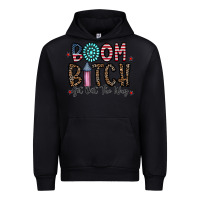 Black boom bitch Urban Hoodie - CowhideDigitalArt