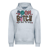 Heather Grey boom bitch Urban Hoodie - CowhideDigitalArt