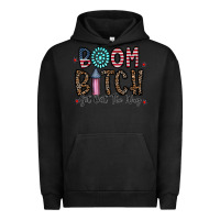 Pigment Black boom bitch Urban Hoodie - CowhideDigitalArt