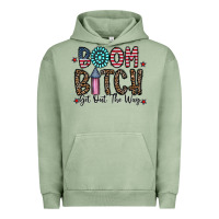 Pigment Oil Green boom bitch Urban Hoodie - CowhideDigitalArt