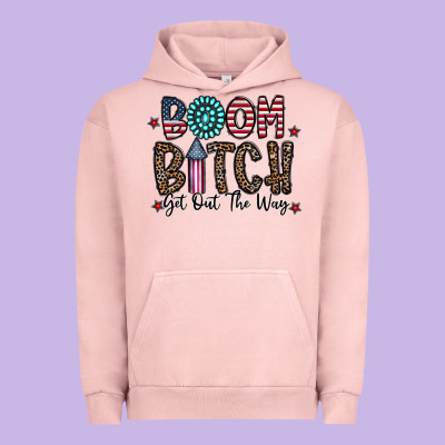 Boom Bitch Urban Hoodie Designed By Cowhidedigitalart
