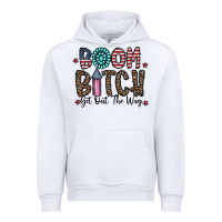 White boom bitch Urban Hoodie - CowhideDigitalArt