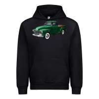 Black western green truck right 34 view Urban Hoodie - FaDigitalArtStudio