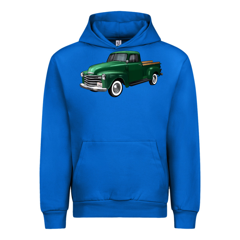 Western Green Truck Right 34 View Urban Hoodie by FaDigitalArtStudio | Teevron
