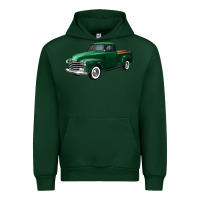 Forest Green western green truck right 34 view Urban Hoodie - FaDigitalArtStudio