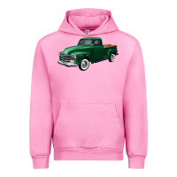 Fuchsia Pink western green truck right 34 view Urban Hoodie - FaDigitalArtStudio