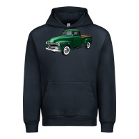 Navy western green truck right 34 view Urban Hoodie - FaDigitalArtStudio