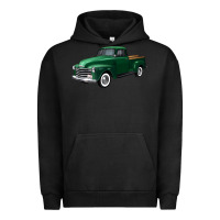 Pigment Black western green truck right 34 view Urban Hoodie - FaDigitalArtStudio