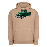 Pigment Burro western green truck right 34 view Urban Hoodie - FaDigitalArtStudio