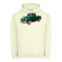 Pigment Pistachio western green truck right 34 view Urban Hoodie - FaDigitalArtStudio