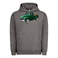 Pigment Tornado western green truck right 34 view Urban Hoodie - FaDigitalArtStudio