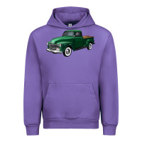 Tulip western green truck right 34 view Urban Hoodie - FaDigitalArtStudio