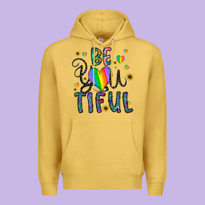 Be You Tiful Premium Hoodie Designed By Cowhidedigitalart