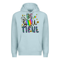 Blue Mist be you tiful Premium Hoodie - CowhideDigitalArt