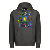 Charcoal Heather be you tiful Premium Hoodie - CowhideDigitalArt
