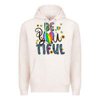 Pale Pink be you tiful Premium Hoodie - CowhideDigitalArt