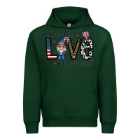 Forest Green for the lovee of america gnome Urban Hoodie - CowhideDigitalArt