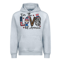 Heather Grey for the lovee of america gnome Urban Hoodie - CowhideDigitalArt