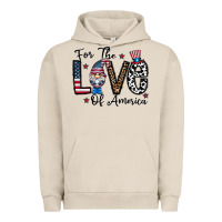 Pigment French Oak for the lovee of america gnome Urban Hoodie - CowhideDigitalArt