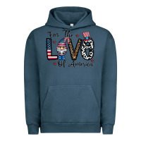 Pigment Midnight Navy for the lovee of america gnome Urban Hoodie - CowhideDigitalArt