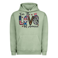 Pigment Oil Green for the lovee of america gnome Urban Hoodie - CowhideDigitalArt